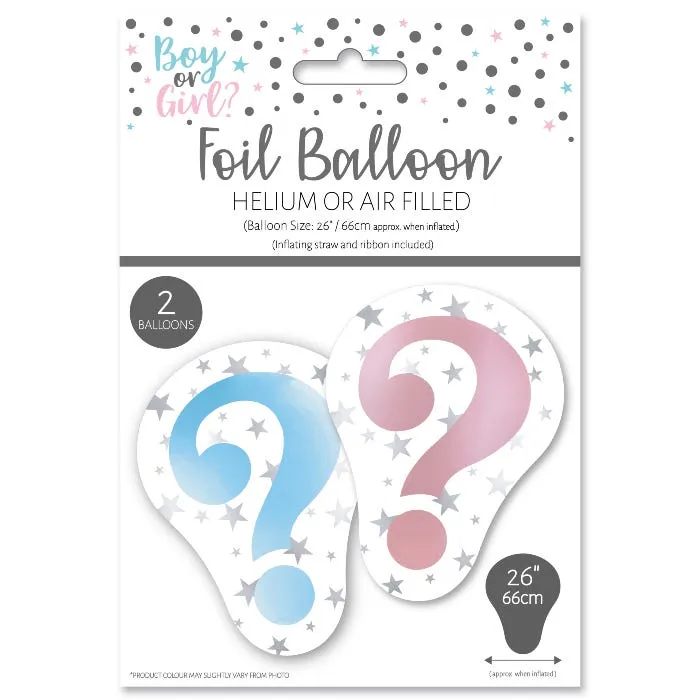 Gender Reveal Foil Balloon (Pack of 2)
