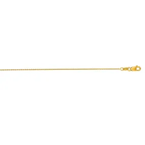 14K Gold Oval Cable Chain