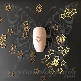 Star Nails Gold Nail Charms