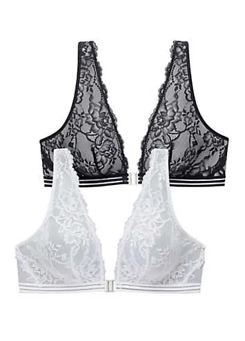 Grattan Petite Fleur Lace Bralettes Pack