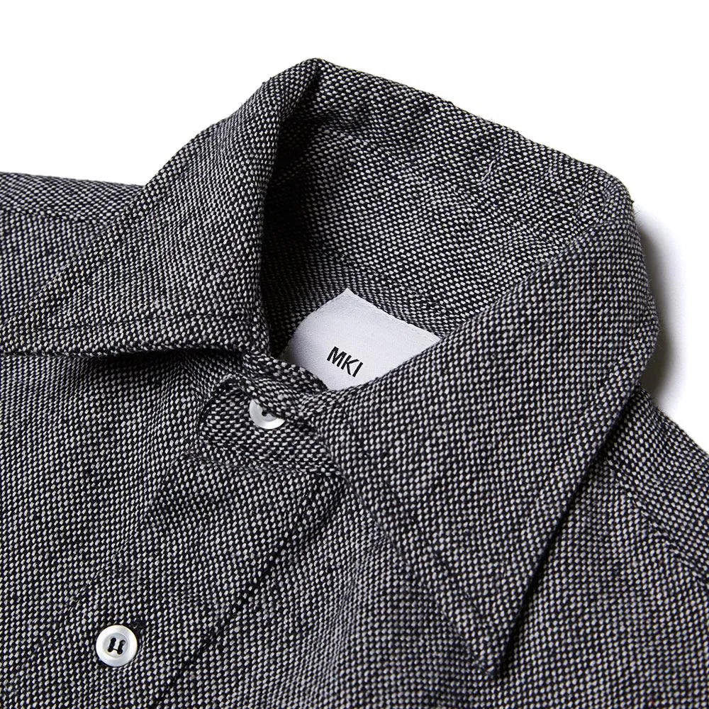 Grey Tweed Overshirt by MKI