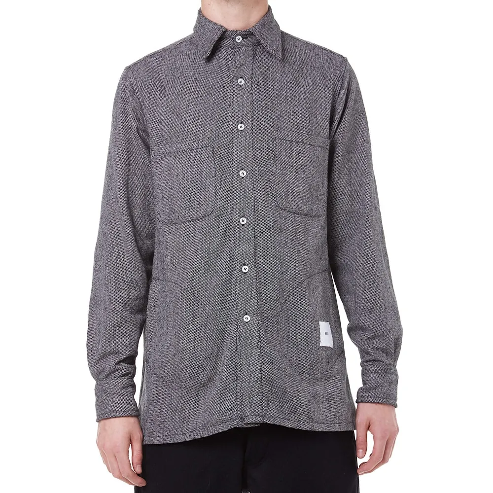 Grey Tweed Overshirt by MKI