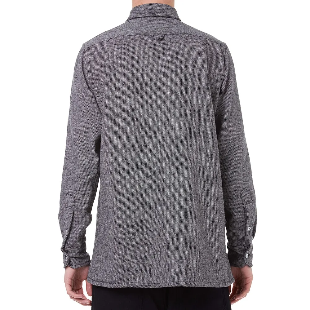 Grey Tweed Overshirt by MKI