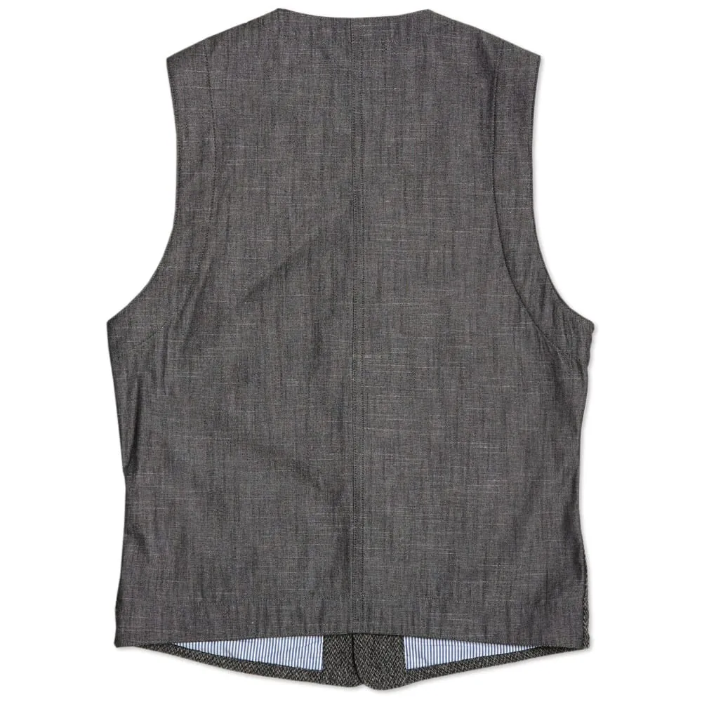 Grey Tweed Workers Vest by Journal Standard