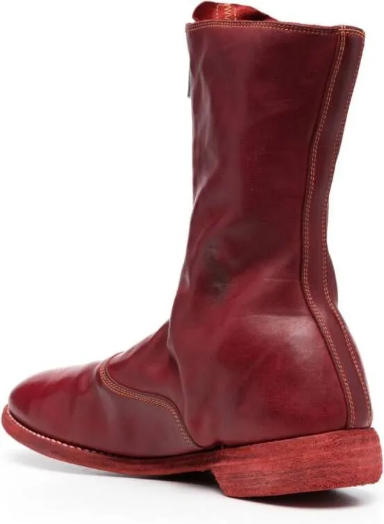 Guidi 310 Red Zip-Up Boots