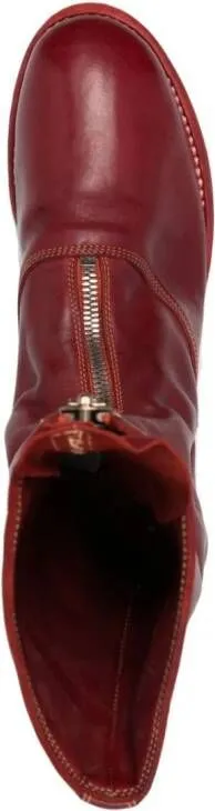 Guidi 310 Red Zip-Up Boots