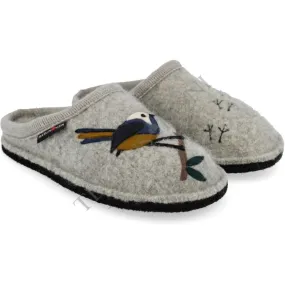 Songbird Stone Grey Women's Wool Slippers