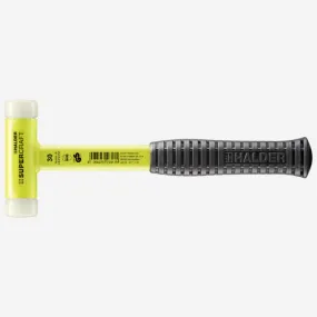 Halder Supercraft HI-VIZ Dead Blow, Non-Rebounding Hammer with Nylon Face Inserts and Steel Housing, 1.18" / 20.64 oz.