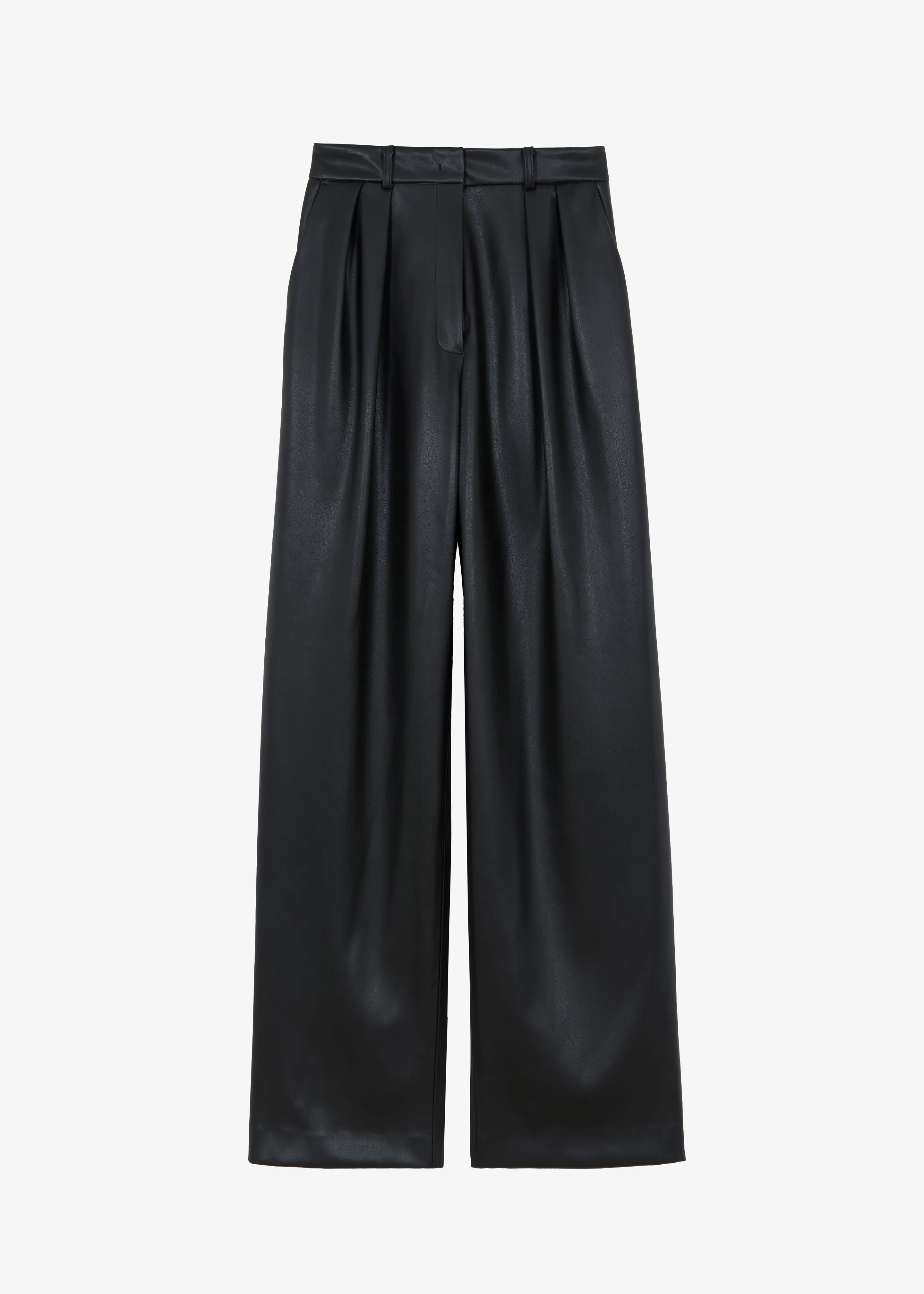 Helsinki Vegan Leather Black Trousers