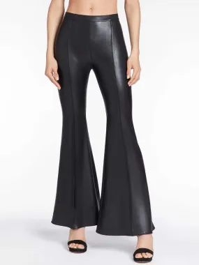 Hughes Faux Leather Pants - Black