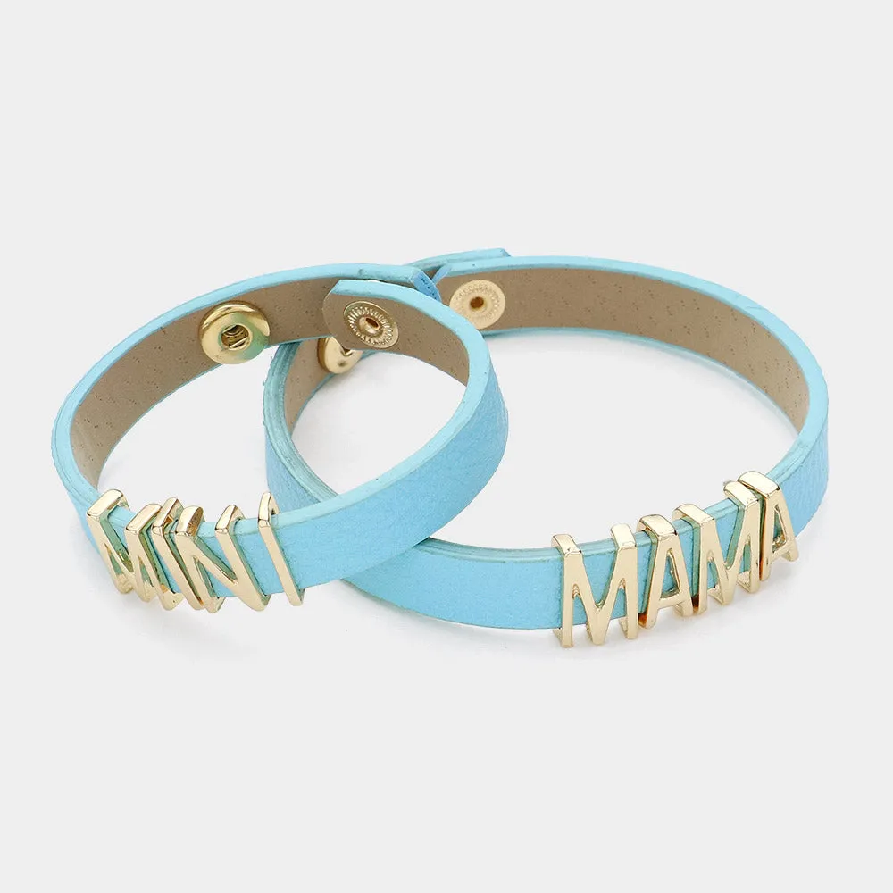 iLLASPARKZ 2PCS Mini Mama Button Snap Bracelets