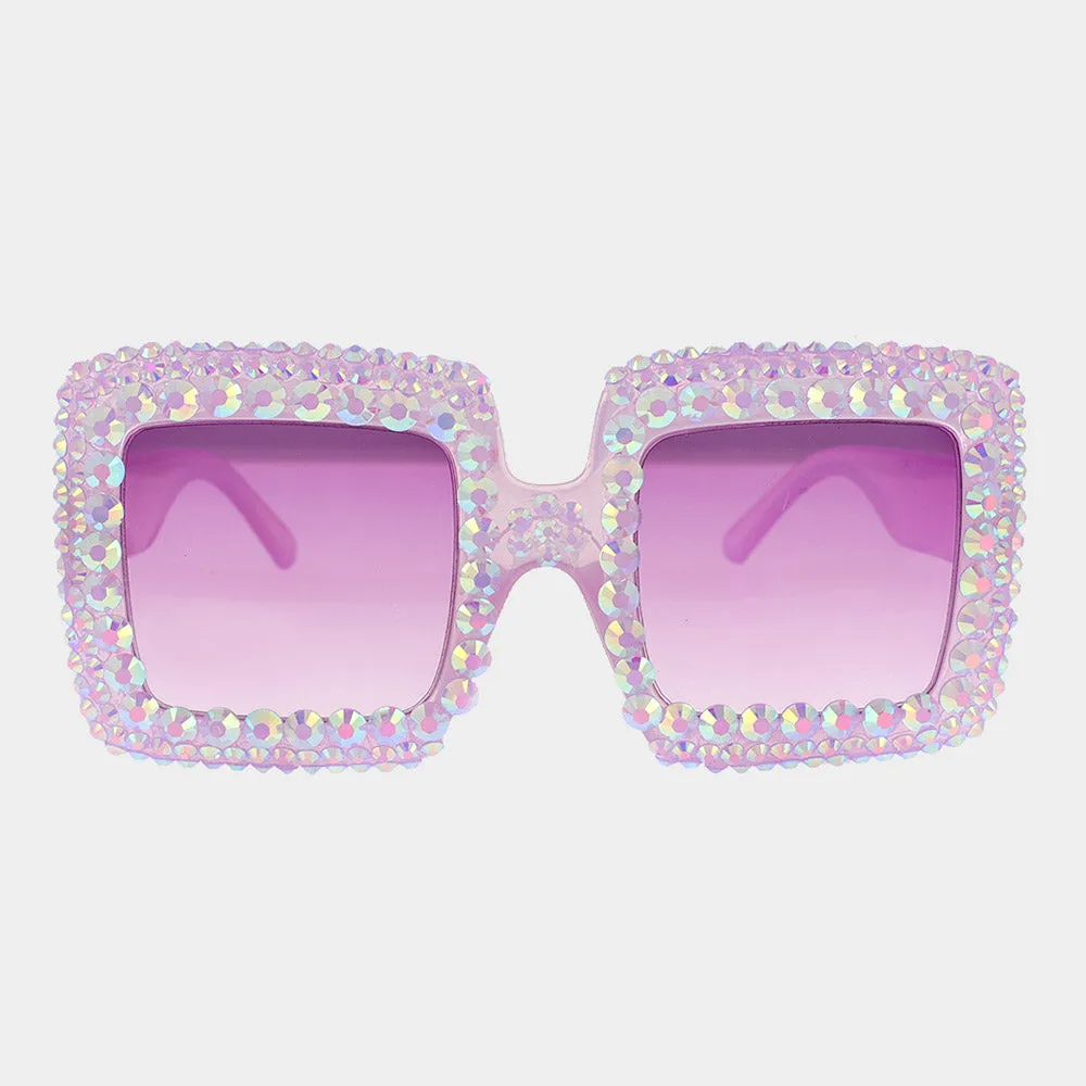 iLLASPARKZ Studded Square Shades