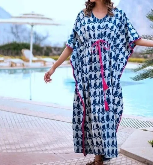 Palm Print Maxi Dress