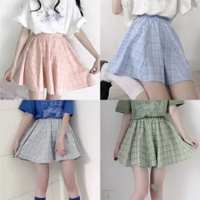 JAPANESE PLAID SKIRT STYLE PREPPY BY61050