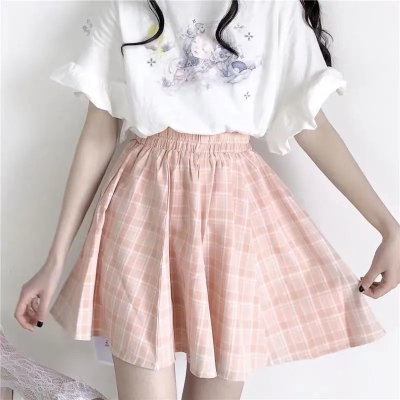 JAPANESE PLAID SKIRT STYLE PREPPY BY61050