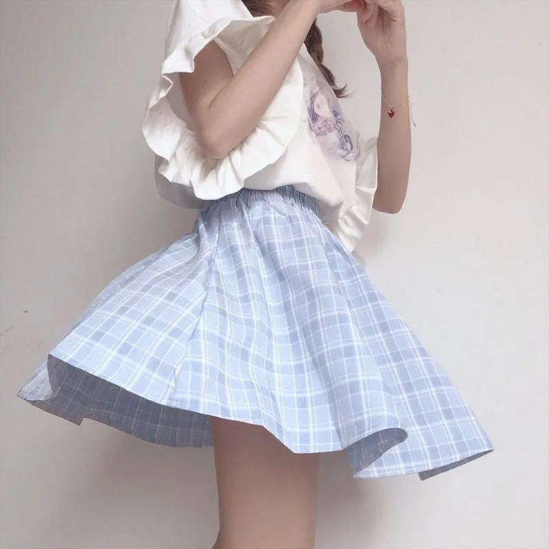 JAPANESE PLAID SKIRT STYLE PREPPY BY61050