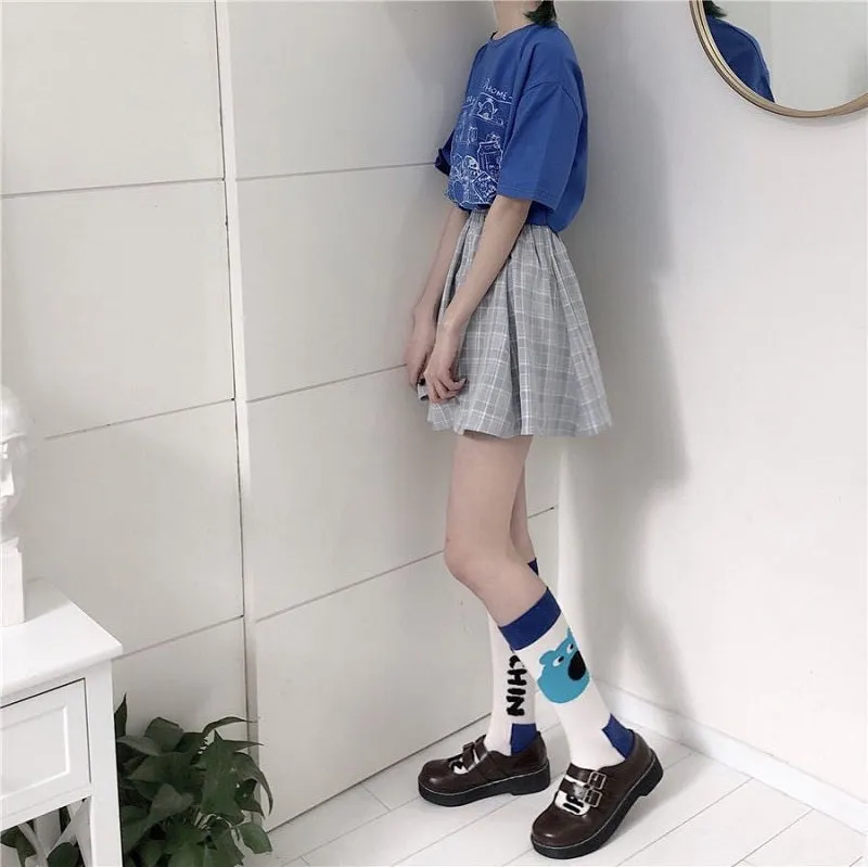 JAPANESE PLAID SKIRT STYLE PREPPY BY61050