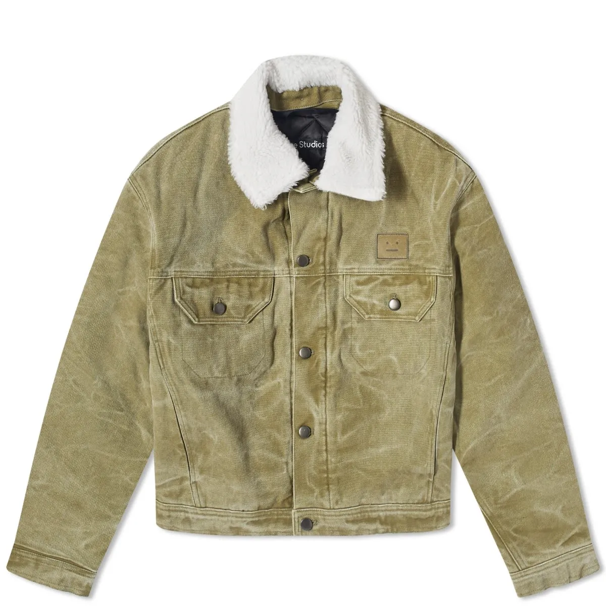 Khaki Beige Padded Jacket