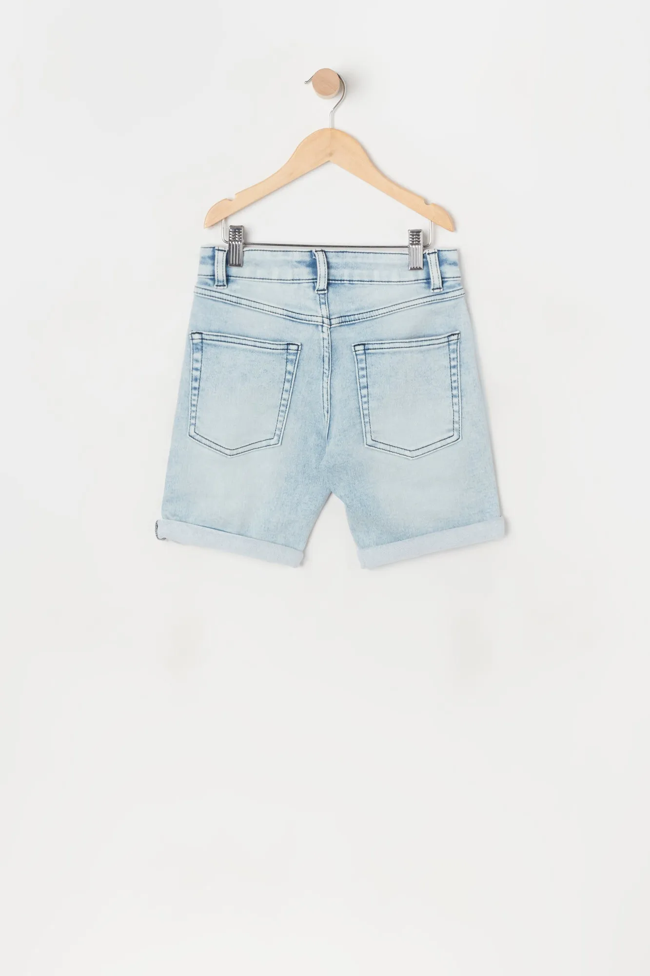 Boys Eco-Friendly Distressed Denim Short