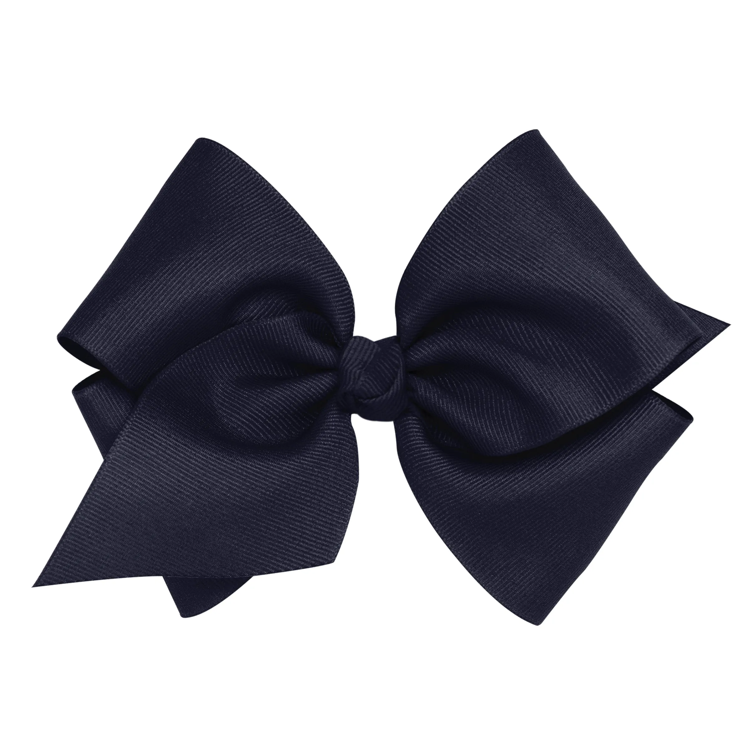 Navy King Grosgrain Hair Bow