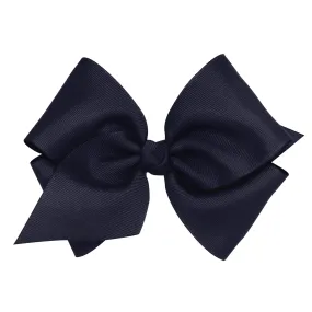 Navy King Grosgrain Hair Bow