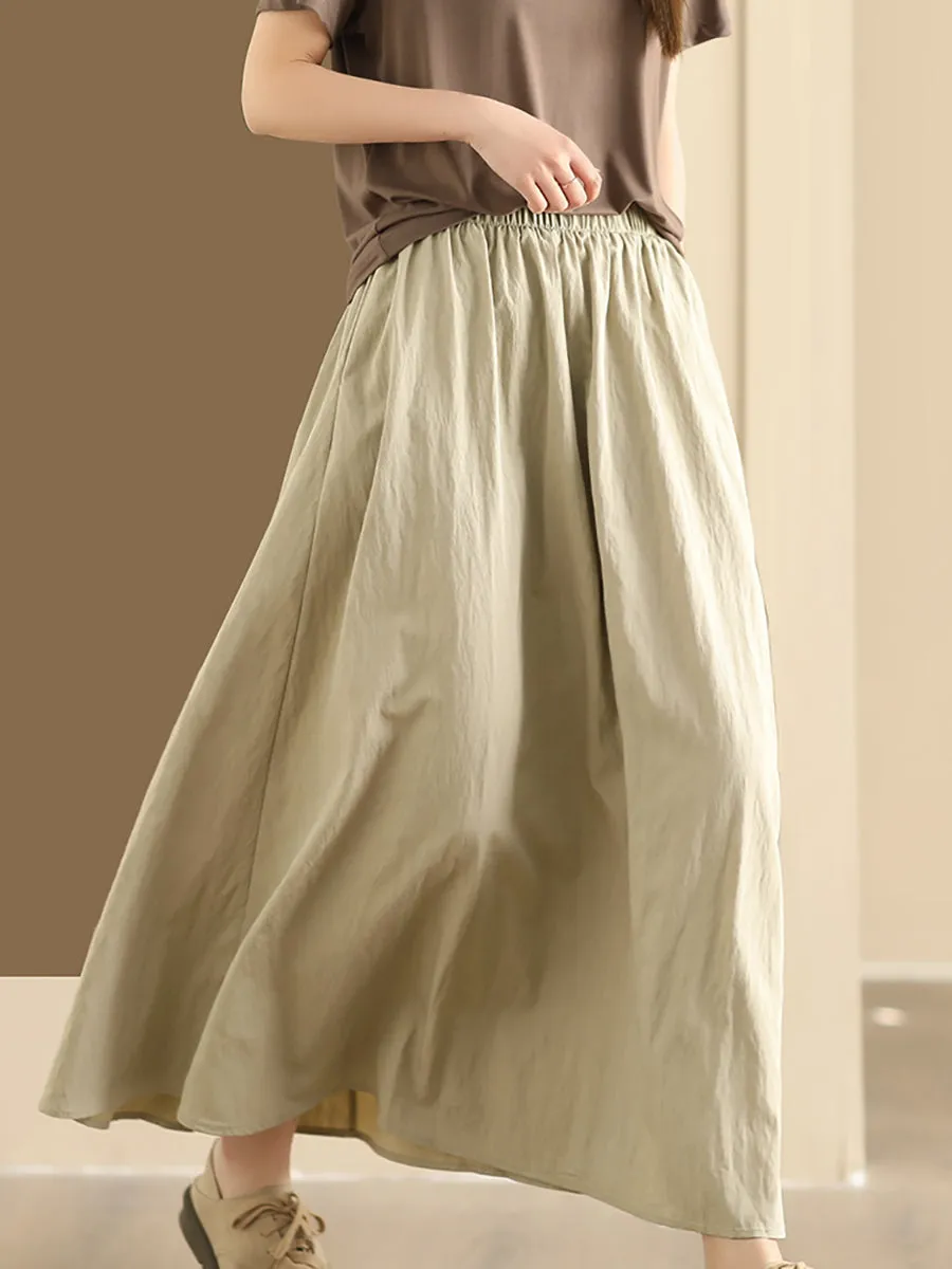 Cotton A-line Skirt for Women