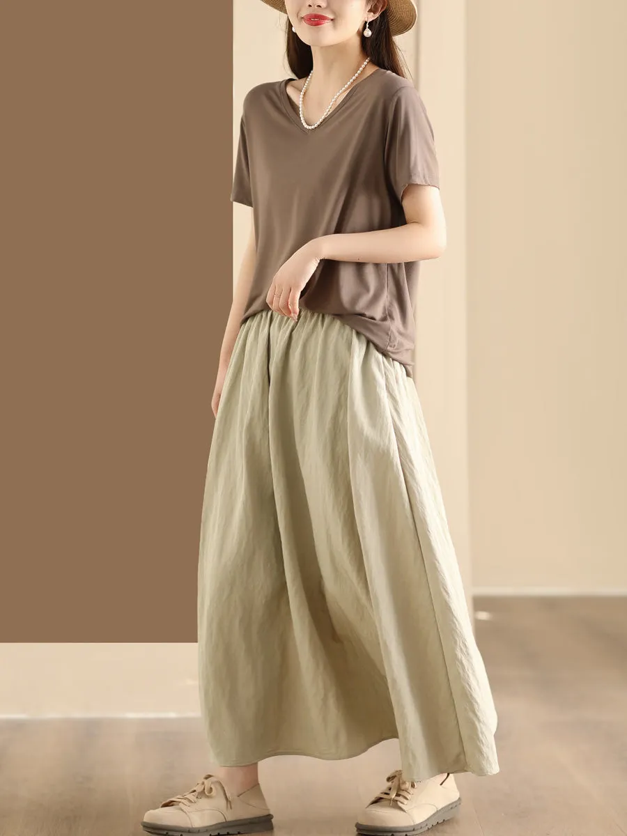 Cotton A-line Skirt for Women