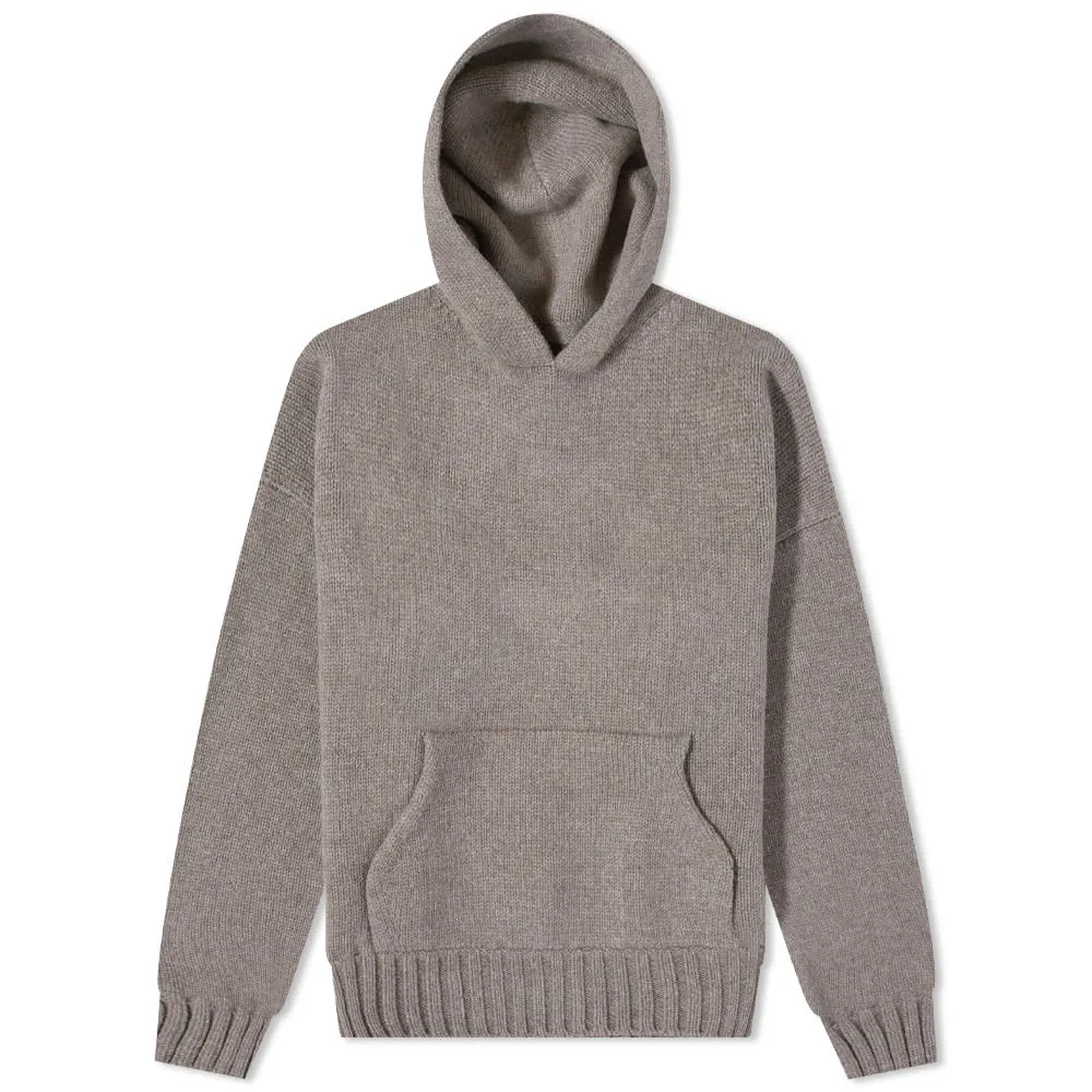 Knit Hoodie in Warm Grey by Fear of God