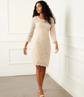 Scoop Neck Lace Dress