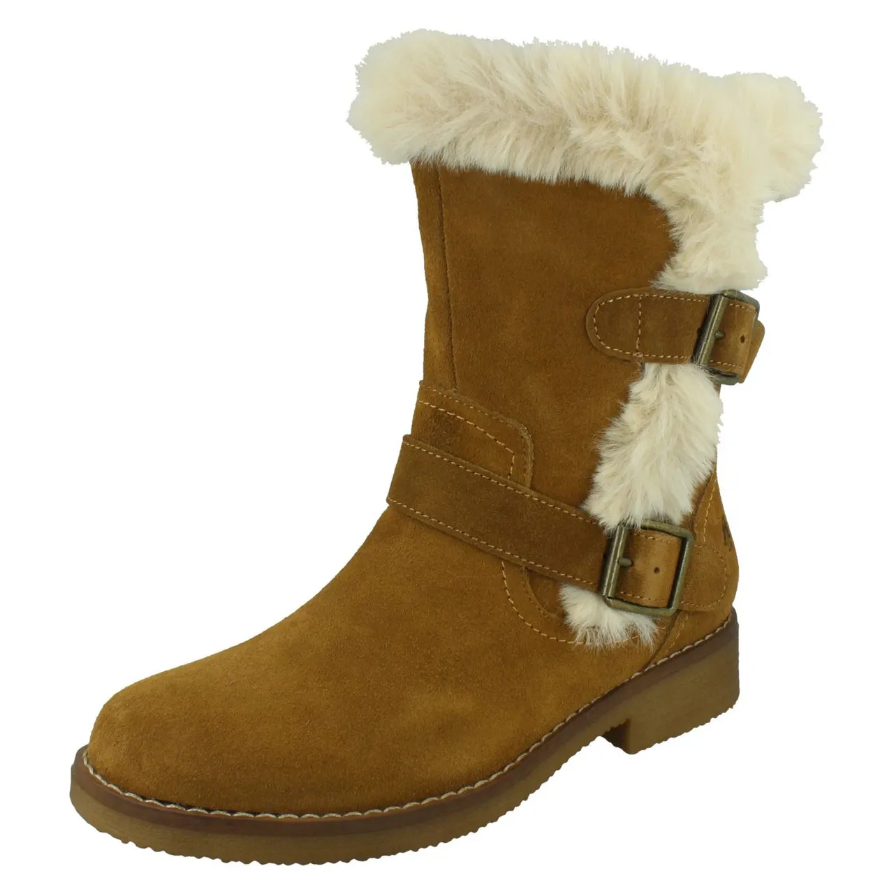 Macie Ladies Hush Puppies Casual Mid Calf Warm Lined Boots