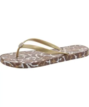 Lilly Pulitzer Animal Print Slip On Thong Sandals