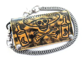 Amarillo Long Leather Biker Chain Wallet