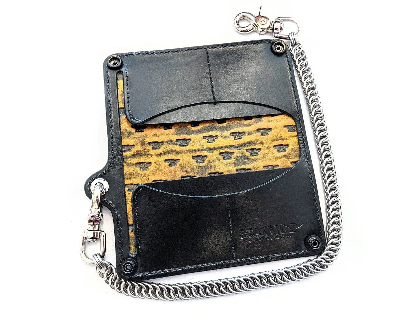 Amarillo Long Leather Biker Chain Wallet