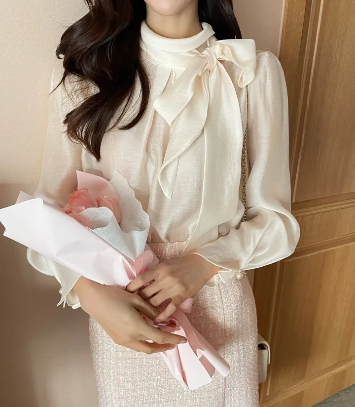 Long Sleeves Plain Office Style Elegant Style