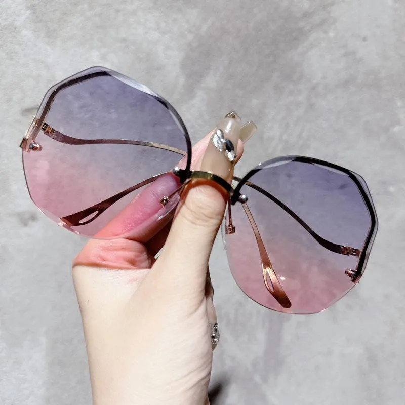 Luxury Women's Round Gradient Shades