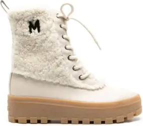 White Mackage Hero Shearling Lined Boots