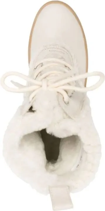 White Mackage Hero Shearling Lined Boots