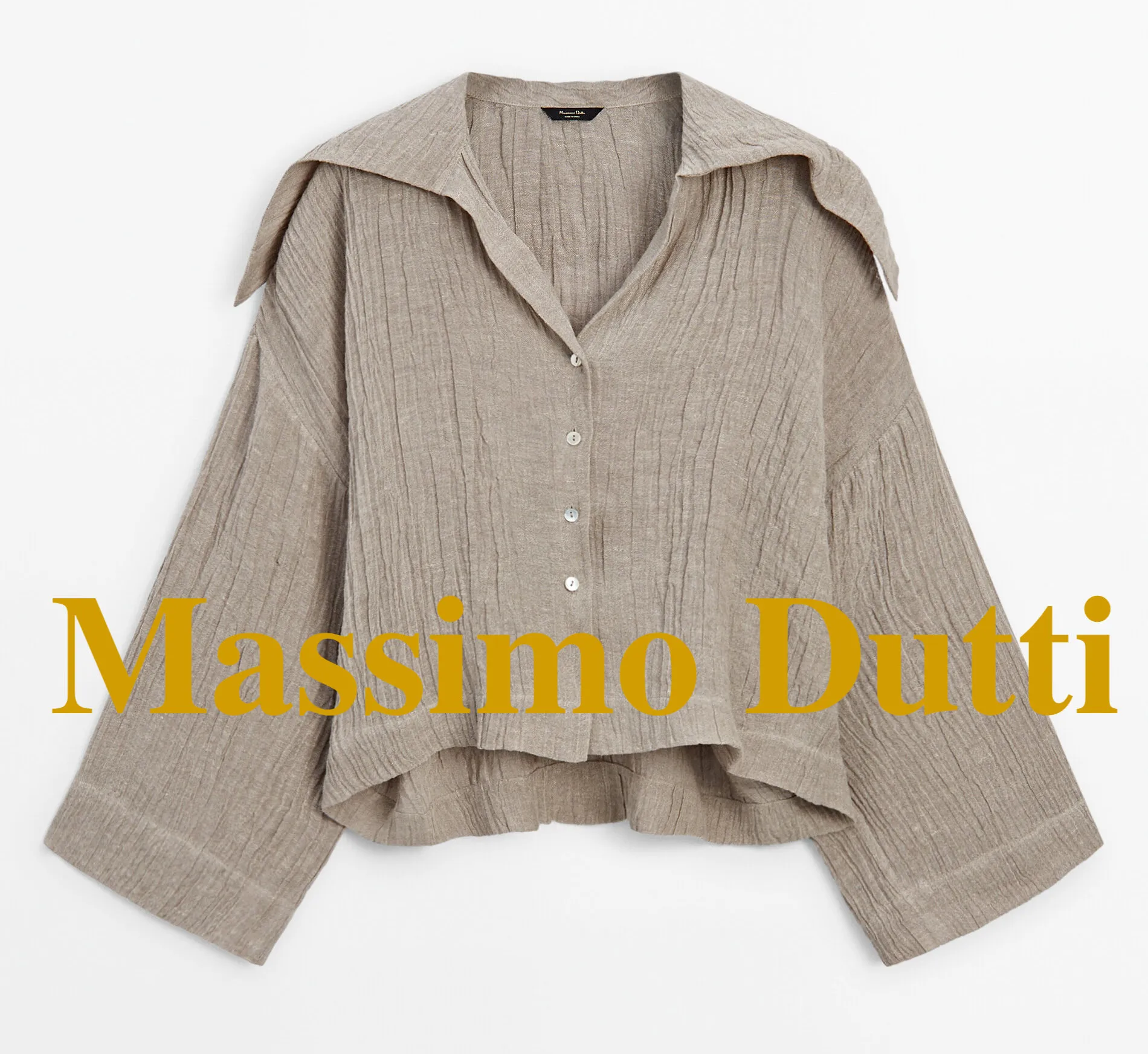 Massimo Dutti Linen Casual Shirts and Blouses