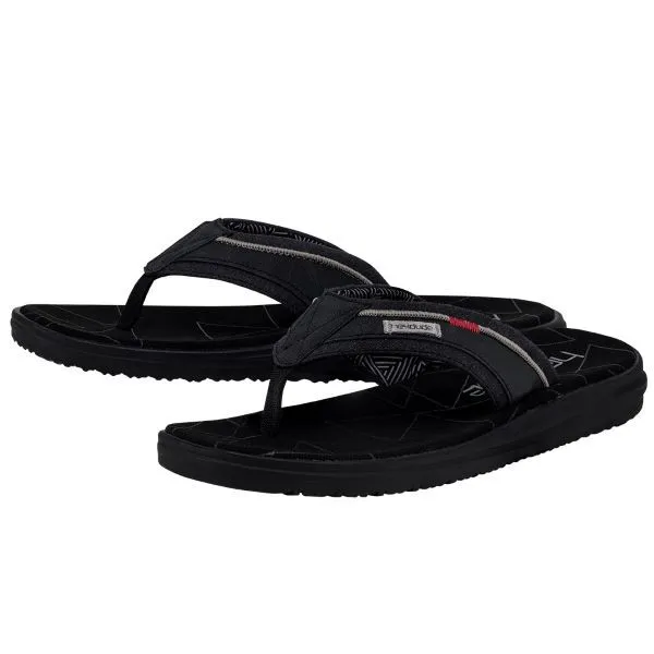 Mens Black Sami Free Thong Sandals by Hey Dude