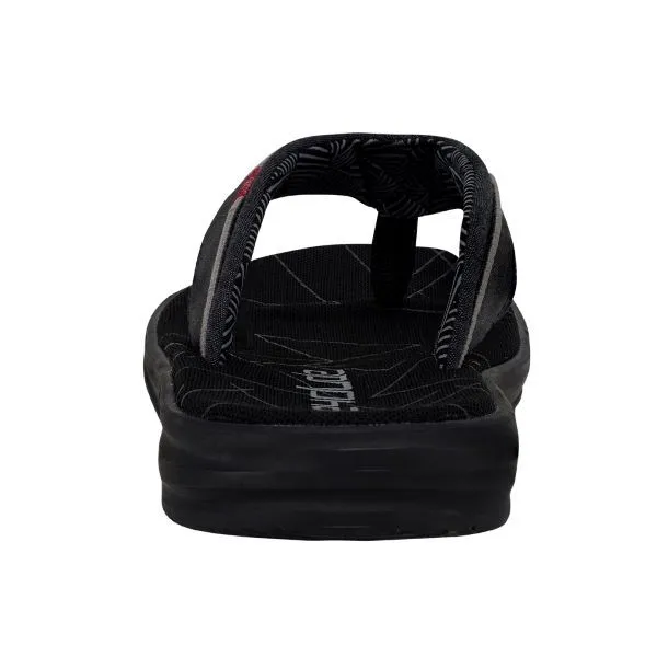 Mens Black Sami Free Thong Sandals by Hey Dude