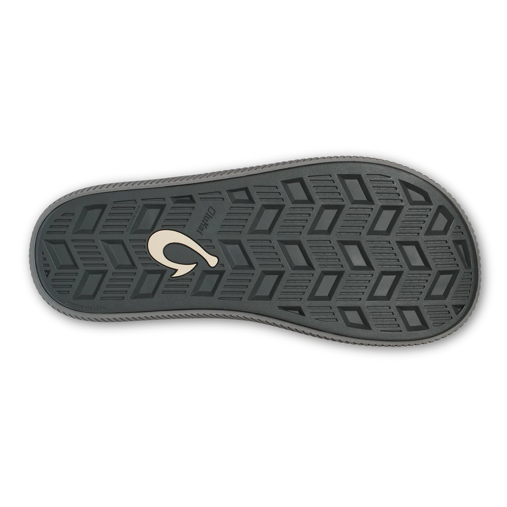 Men's Olukai Blue Depth/Charcoal Ulele Thong Sandals