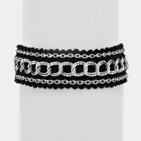 Metal Chain Knit Bracelet from iLLASPARKZ