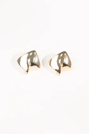 Metallic Triangle Earrings