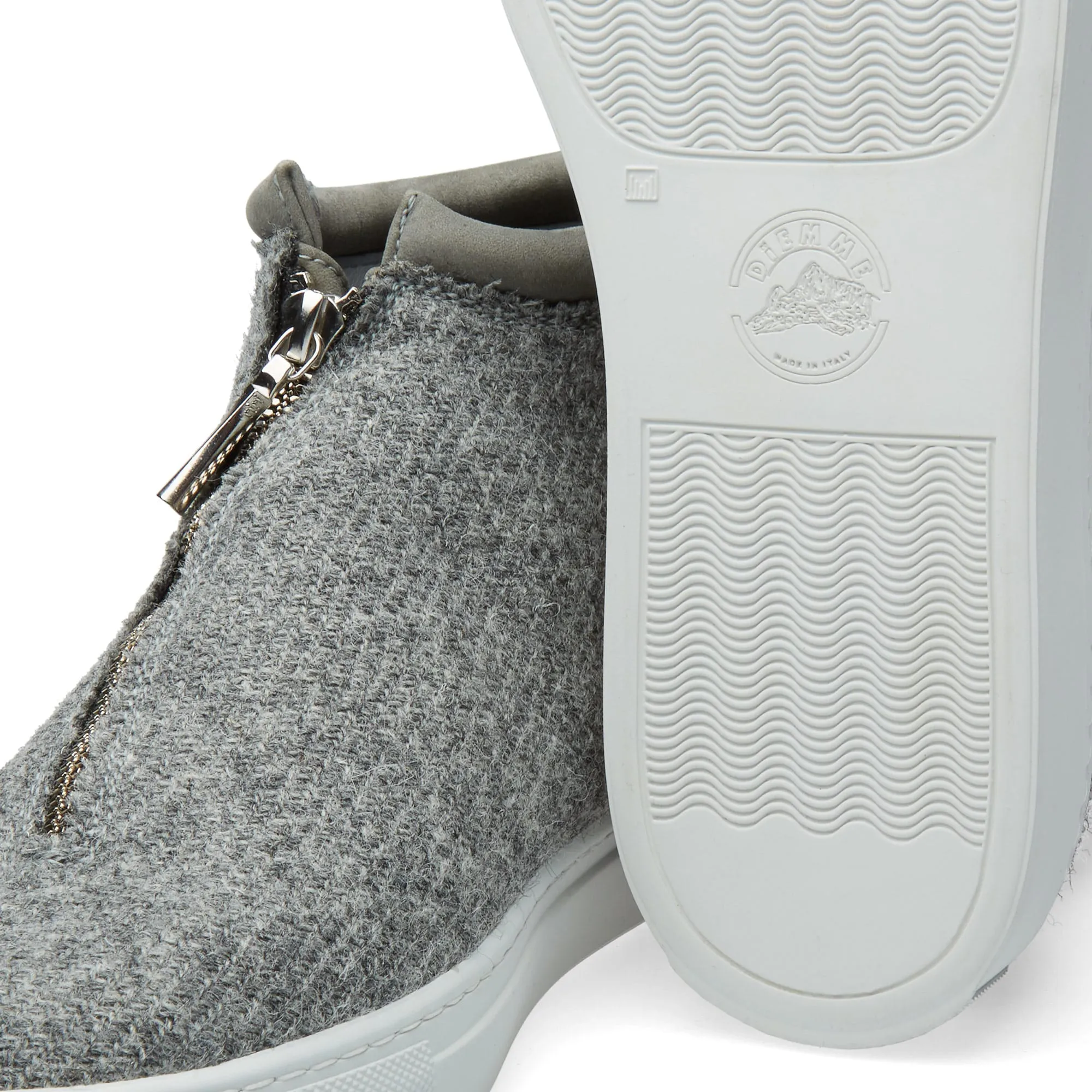 Mid Grey Tweed Fontesi Shoes by Diemme