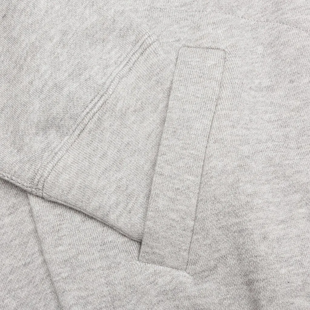 Grey Heart Zip Sweatshirt