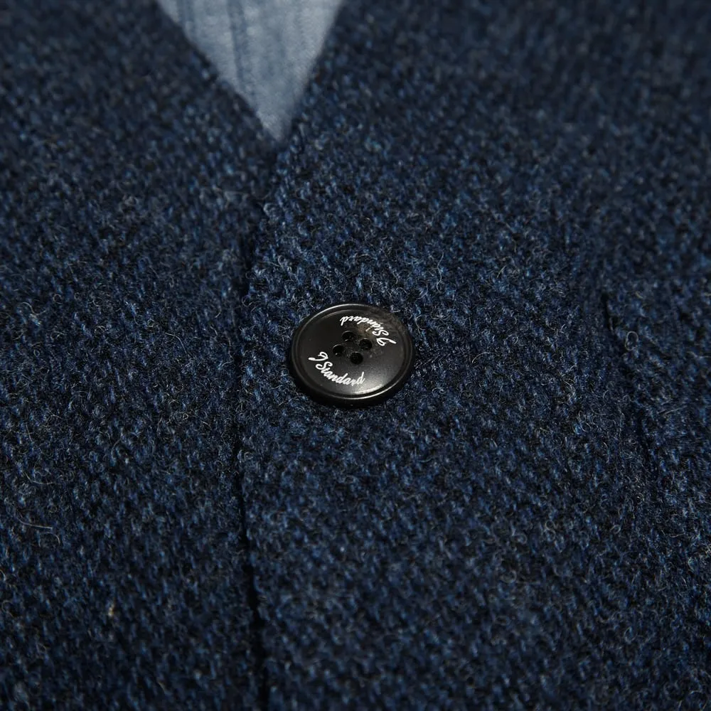 Navy Tweed Workers Vest by Journal Standard