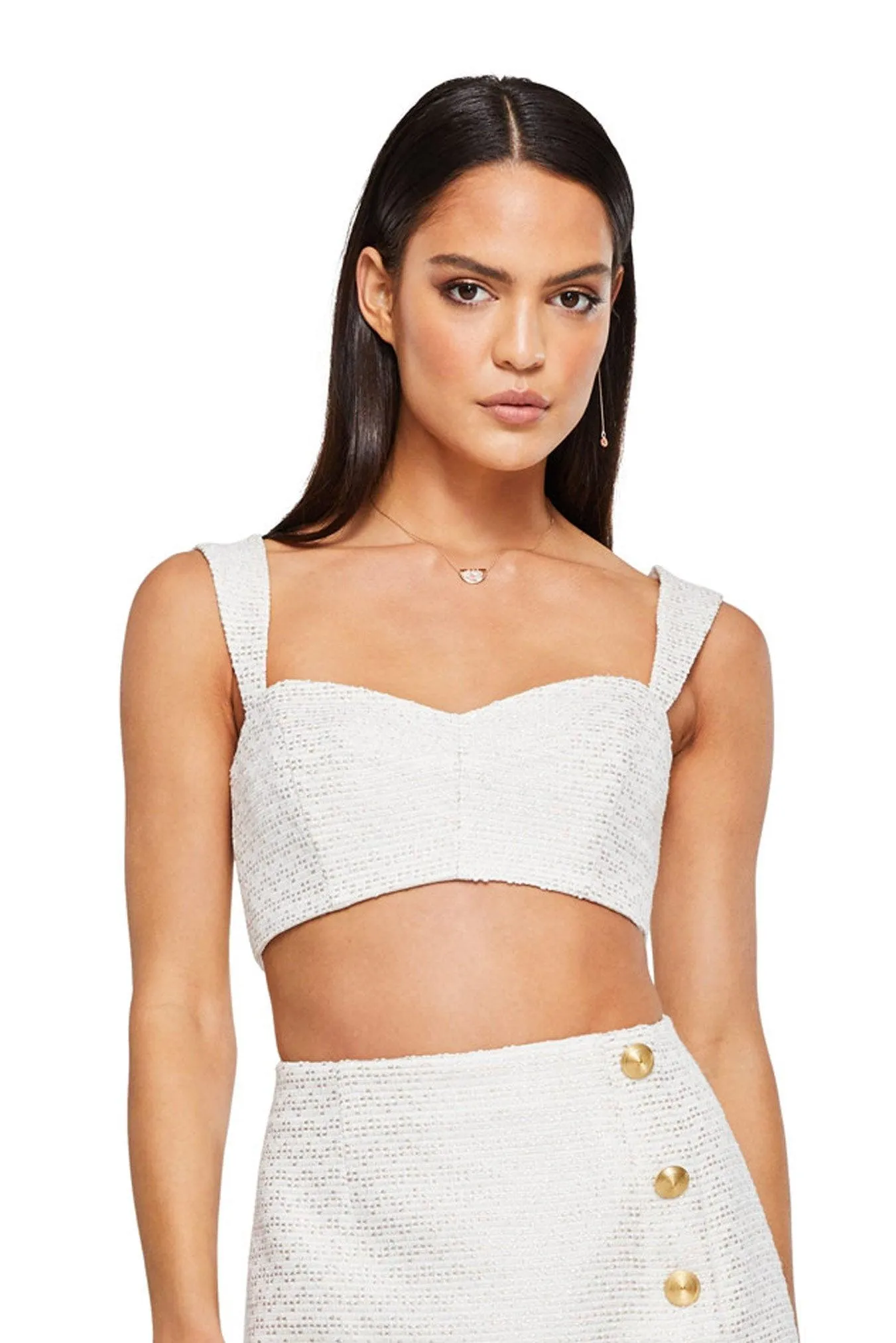 White Nookie Queen Crop Top