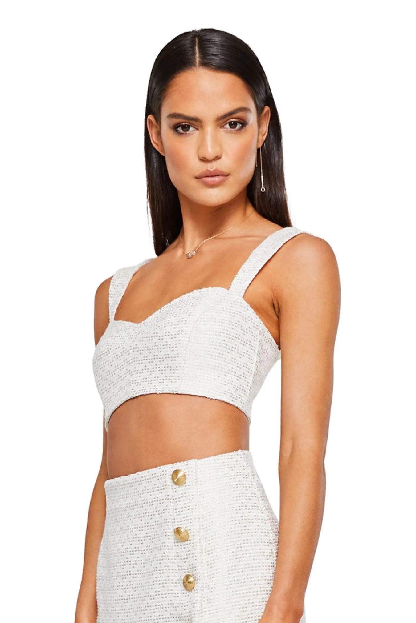 White Nookie Queen Crop Top