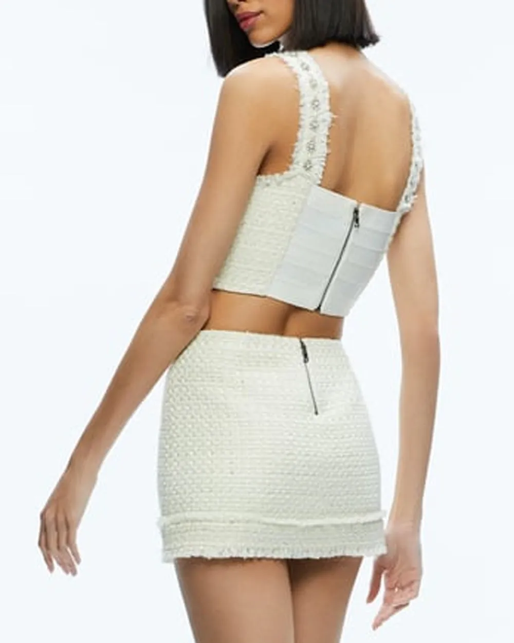 Off-White Embellished Vicenta Corset