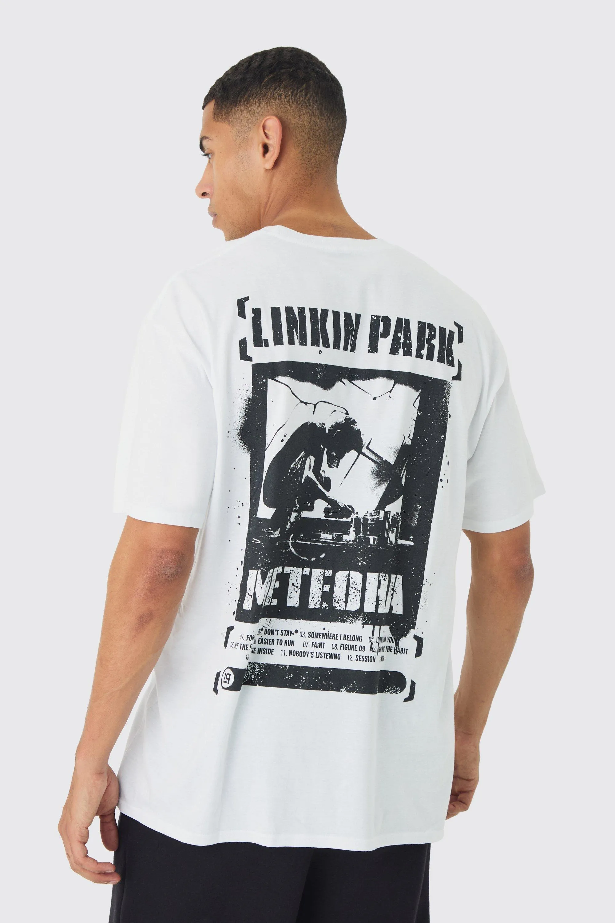 Oversized Linkin Park Band License Graphic T-Shirt
